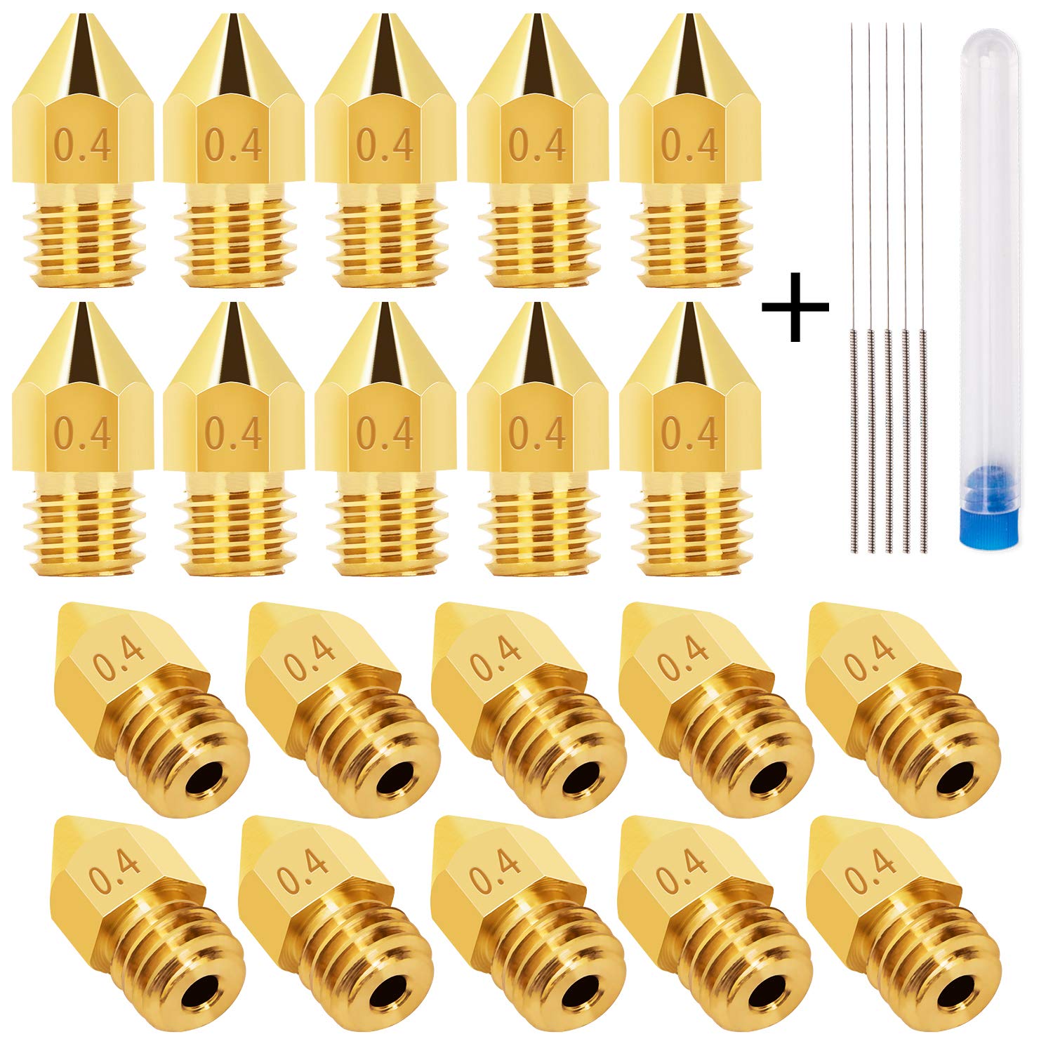 20PCS 0.4mm 3D Printer Nozzles